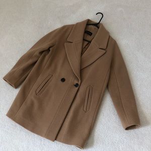 Massimo Dutti Caramel Brown Coat, Size Medium